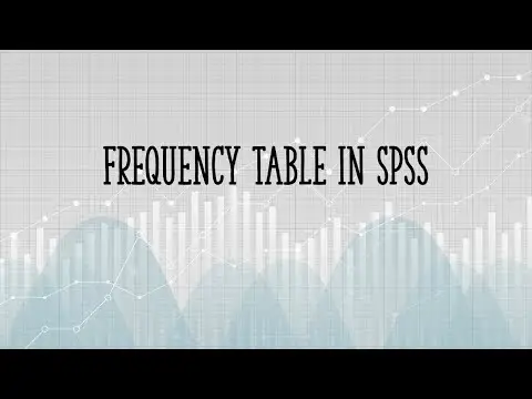 How to make a Frequency Table in SPSS