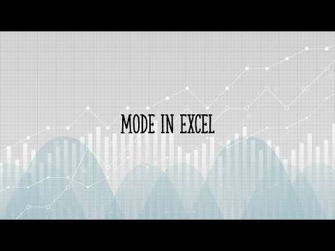 How to find the mode in Excel