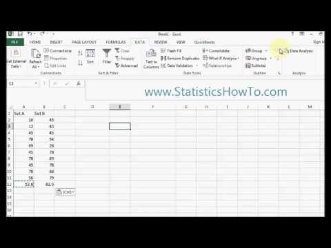 How to Find a Mean in Excel