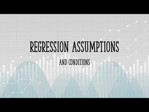 Assumptions and Conditions for Regression