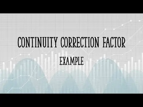 Continuity correction factor example