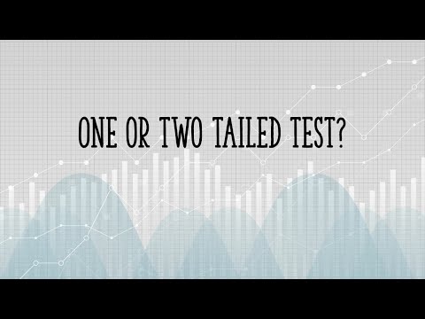 One tailed test or two tailed test
