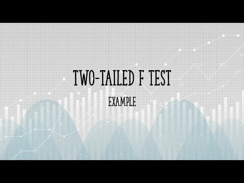 F Test Two Tailed Example