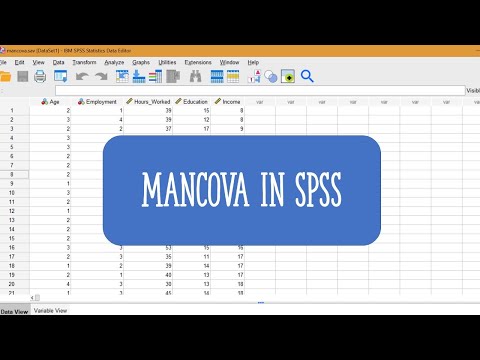 How to run a MANCOVA in SPSS 28