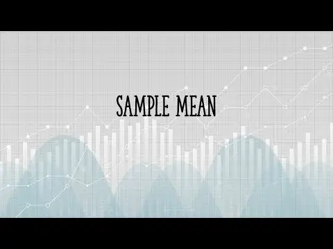 How to find a sample mean