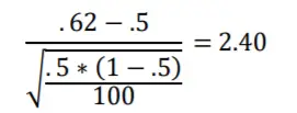 segunda fórmula para la aproximación binomial