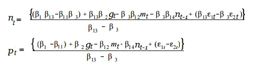 modelo de ecuaciones simultáneas